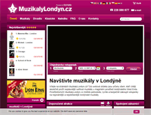 Tablet Screenshot of muzikalylondyn.cz